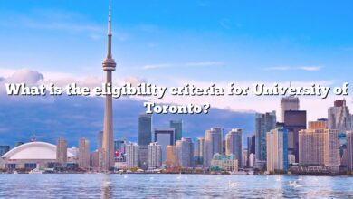 What is the eligibility criteria for University of Toronto?