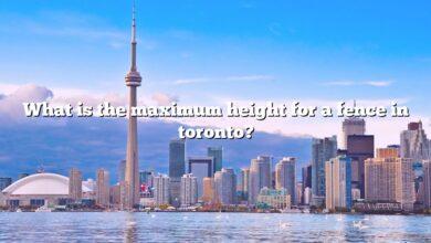 What is the maximum height for a fence in toronto?
