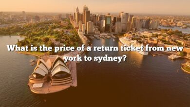 What is the price of a return ticket from new york to sydney?