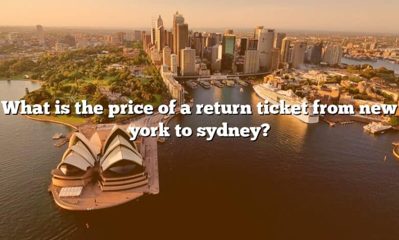 What is the price of a return ticket from new york to sydney?