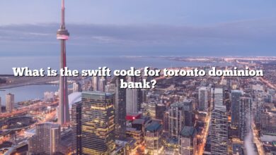 What is the swift code for toronto dominion bank?