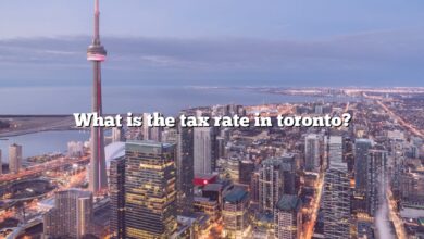 What is the tax rate in toronto?