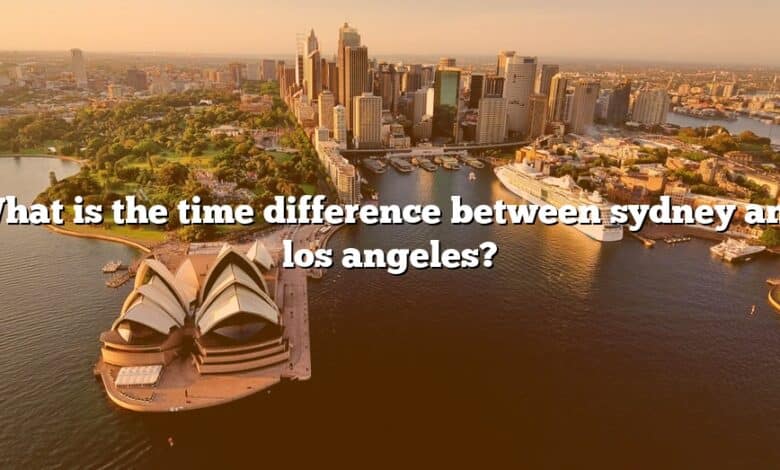 What is the time difference between sydney and los angeles?