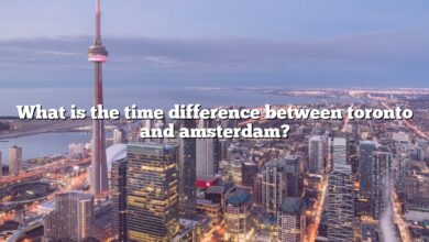 What is the time difference between toronto and amsterdam?