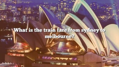 What is the train fare from sydney to melbourne?
