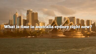 What is time in australia sydney right now?