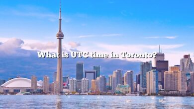What is UTC time in Toronto?