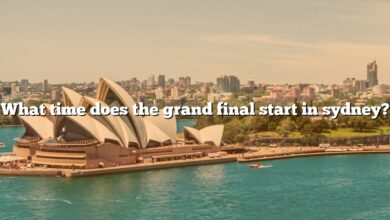 What time does the grand final start in sydney?