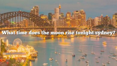 What time does the moon rise tonight sydney?