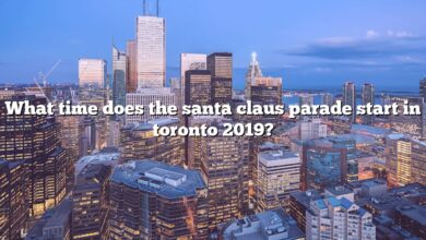 What time does the santa claus parade start in toronto 2019?