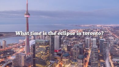 What time is the eclipse in toronto?