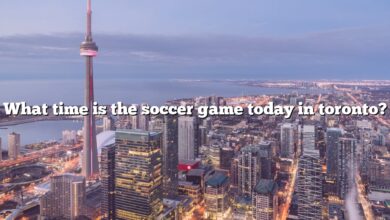 What time is the soccer game today in toronto?