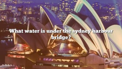 What water is under the sydney harbour bridge?