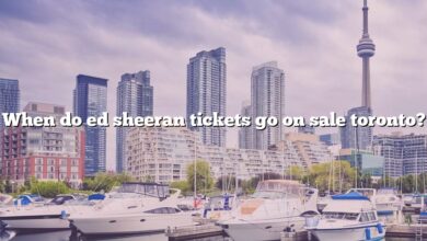 When do ed sheeran tickets go on sale toronto?
