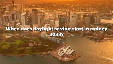 When does daylight saving start in sydney 2022?