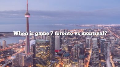 When is game 7 toronto vs montreal?