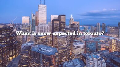 When is snow expected in toronto?