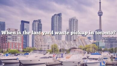 When is the last yard waste pickup in toronto?