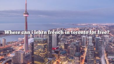 Where can i learn french in toronto for free?