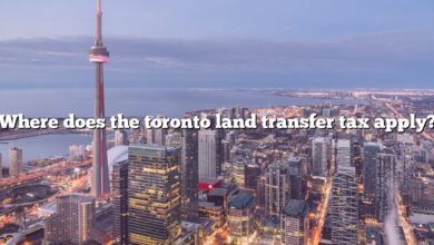 Where does the toronto land transfer tax apply?