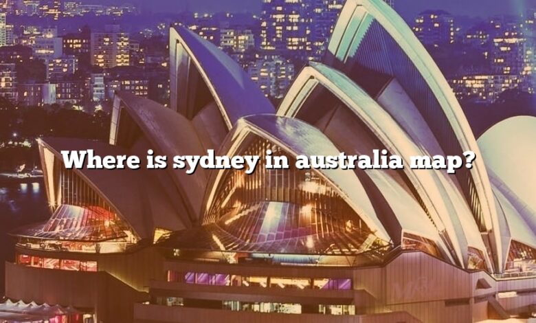 Where is sydney in australia map?