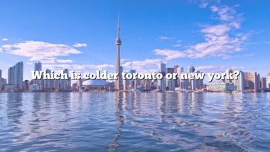 Which is colder toronto or new york?