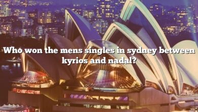 Who won the mens singles in sydney between kyrios and nadal?