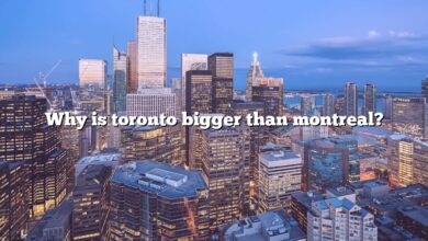 Why is toronto bigger than montreal?