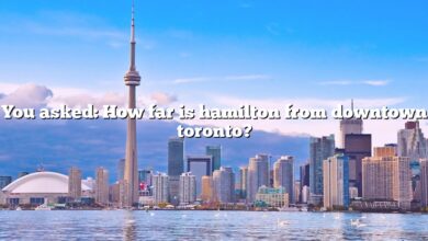 You asked: How far is hamilton from downtown toronto?
