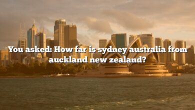 You asked: How far is sydney australia from auckland new zealand?