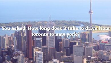 You asked: How long does it take to drive from toronto to new york?