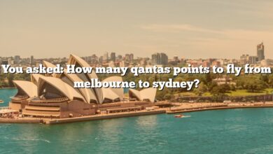 You asked: How many qantas points to fly from melbourne to sydney?