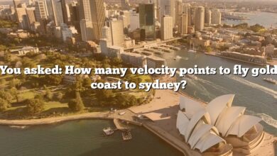 You asked: How many velocity points to fly gold coast to sydney?