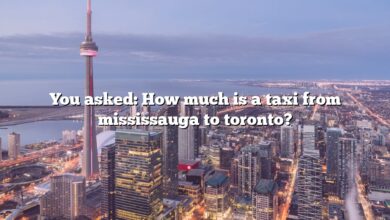 You asked: How much is a taxi from mississauga to toronto?