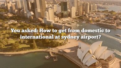 You asked: How to get from domestic to international at sydney airport?