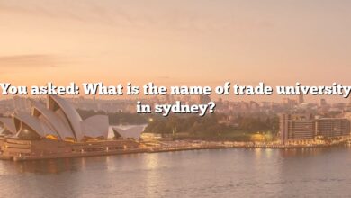 You asked: What is the name of trade university in sydney?