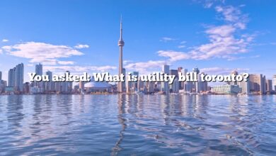You asked: What is utility bill toronto?