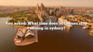 You asked: What time does 501 buses stop running in sydney?