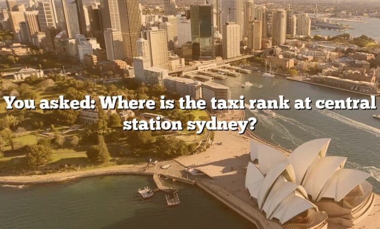 You asked: Where is the taxi rank at central station sydney?